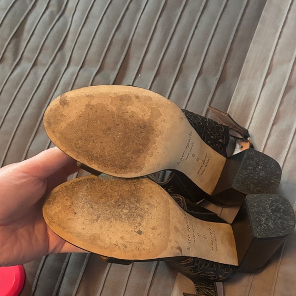 Kate Spade Black Cut-Out Healed Sandals size 6 - Picture 9 of 15